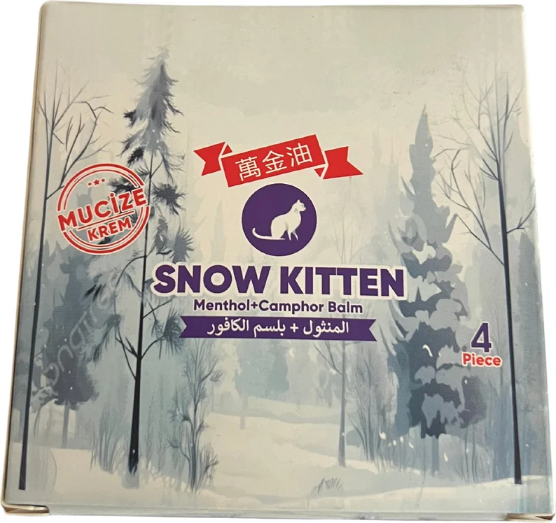Snow Kitten Menthol Balm Krem 4lü – Nane Etkili Nemlendirici Balm