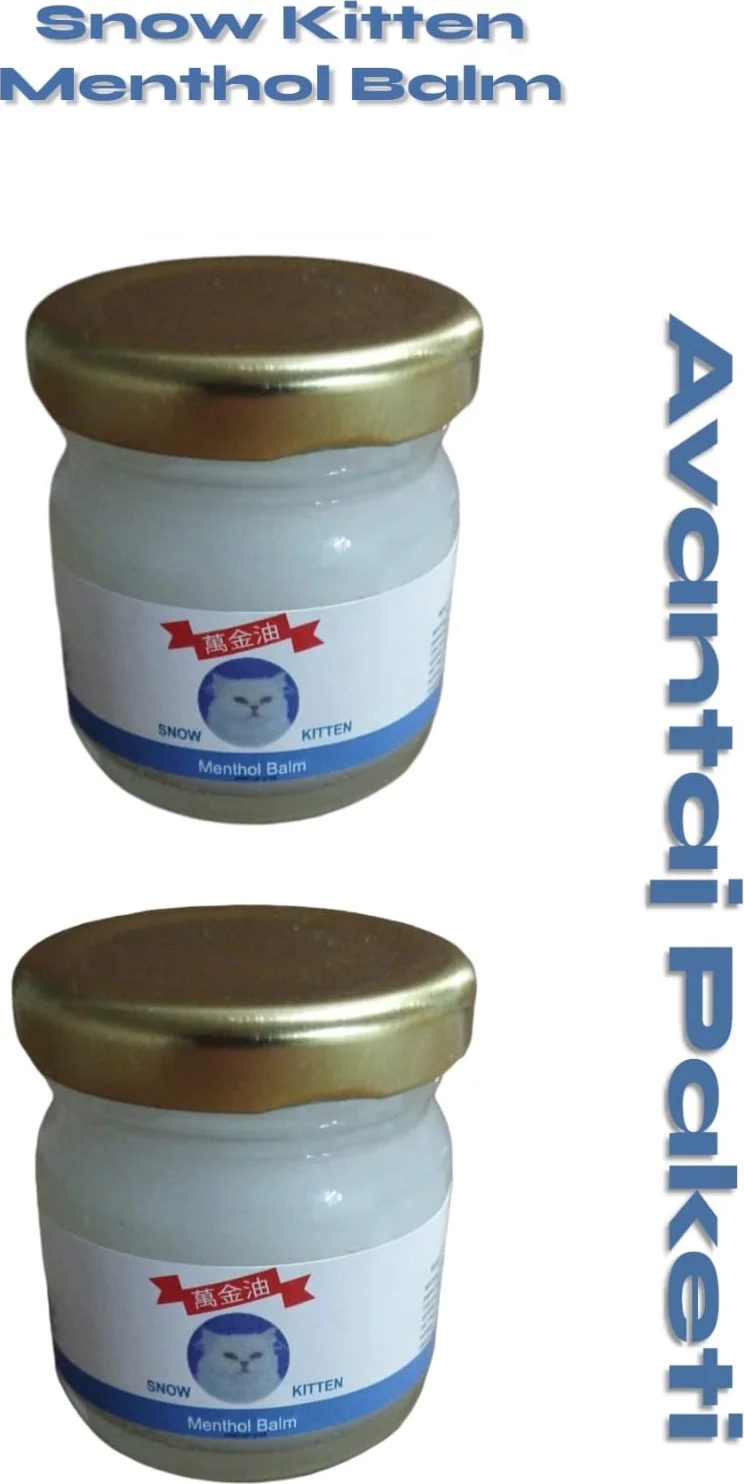 Snow Kitten Menthol Balm 250 gr 2 Adet - Nane Esintili Nemlendirici Balm