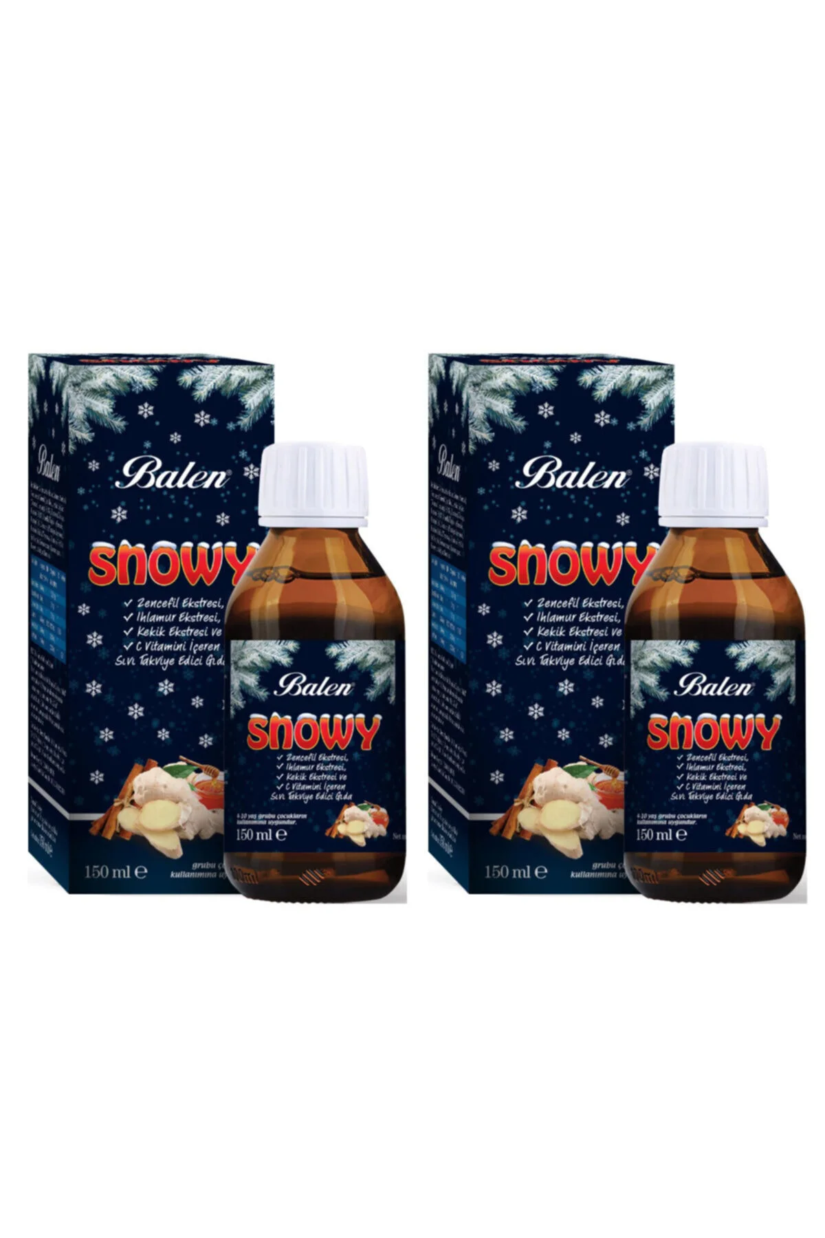 Snowy Zencefil Ekstresi, Ihlamur Ekstresi, Kekik Ekstresi Ve C Vitamini Içeren Sıvı X 2 Adet