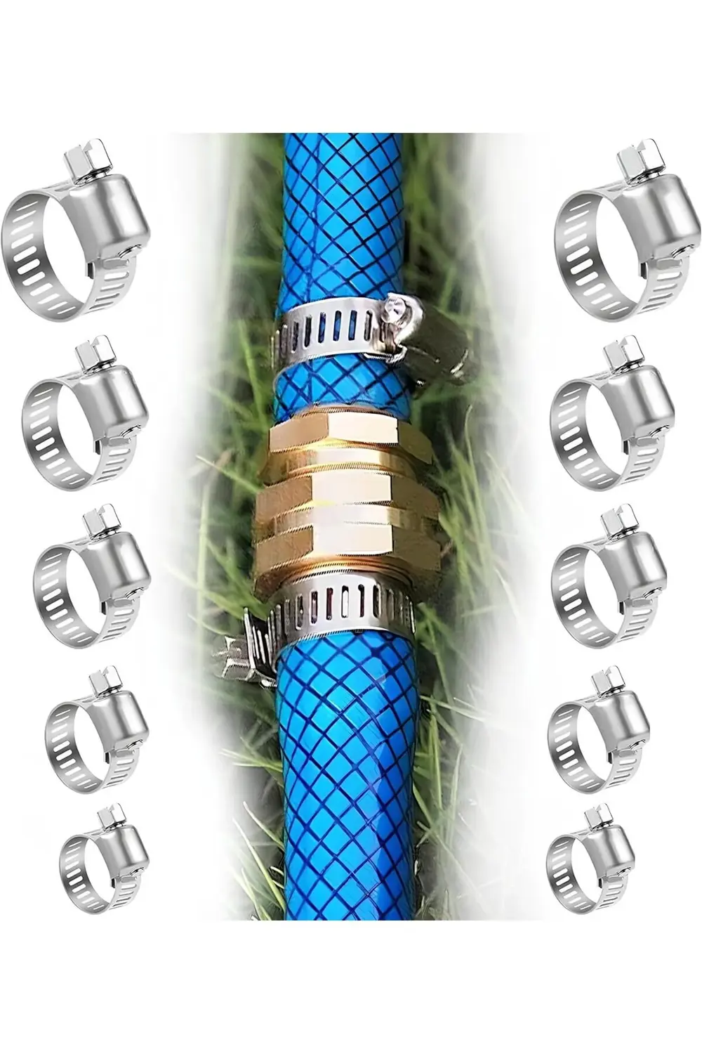 snShop 10 Parça Hortum Kelepçesi Seti | 5 Farklı Boy (8-27 mm) |