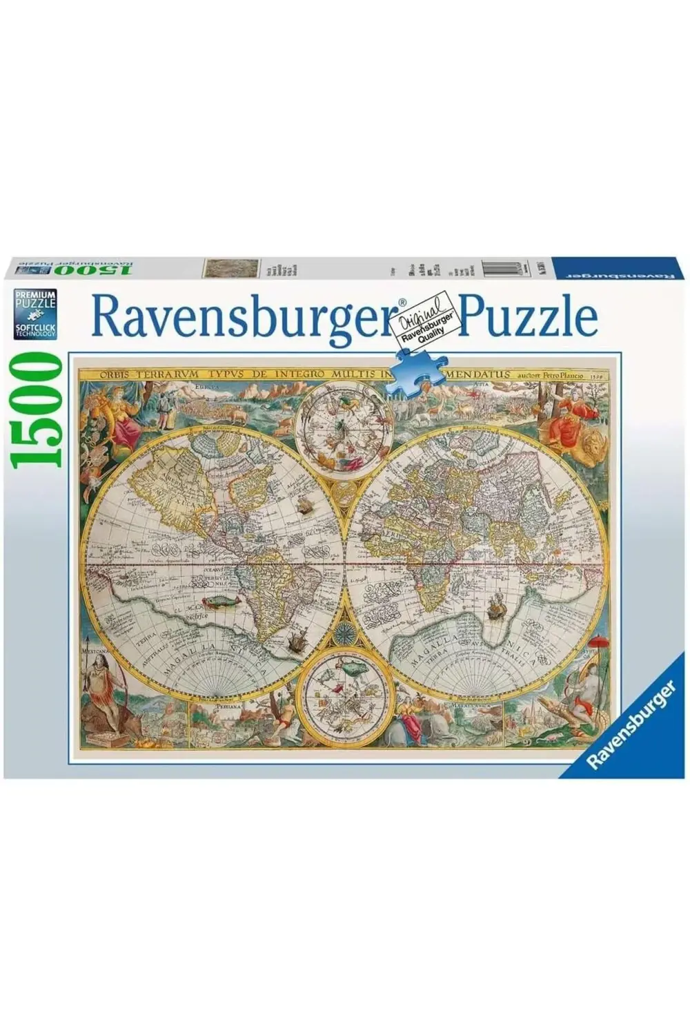 snShop 1500p Puzzle Tarihi Harita, Yapboz 467437