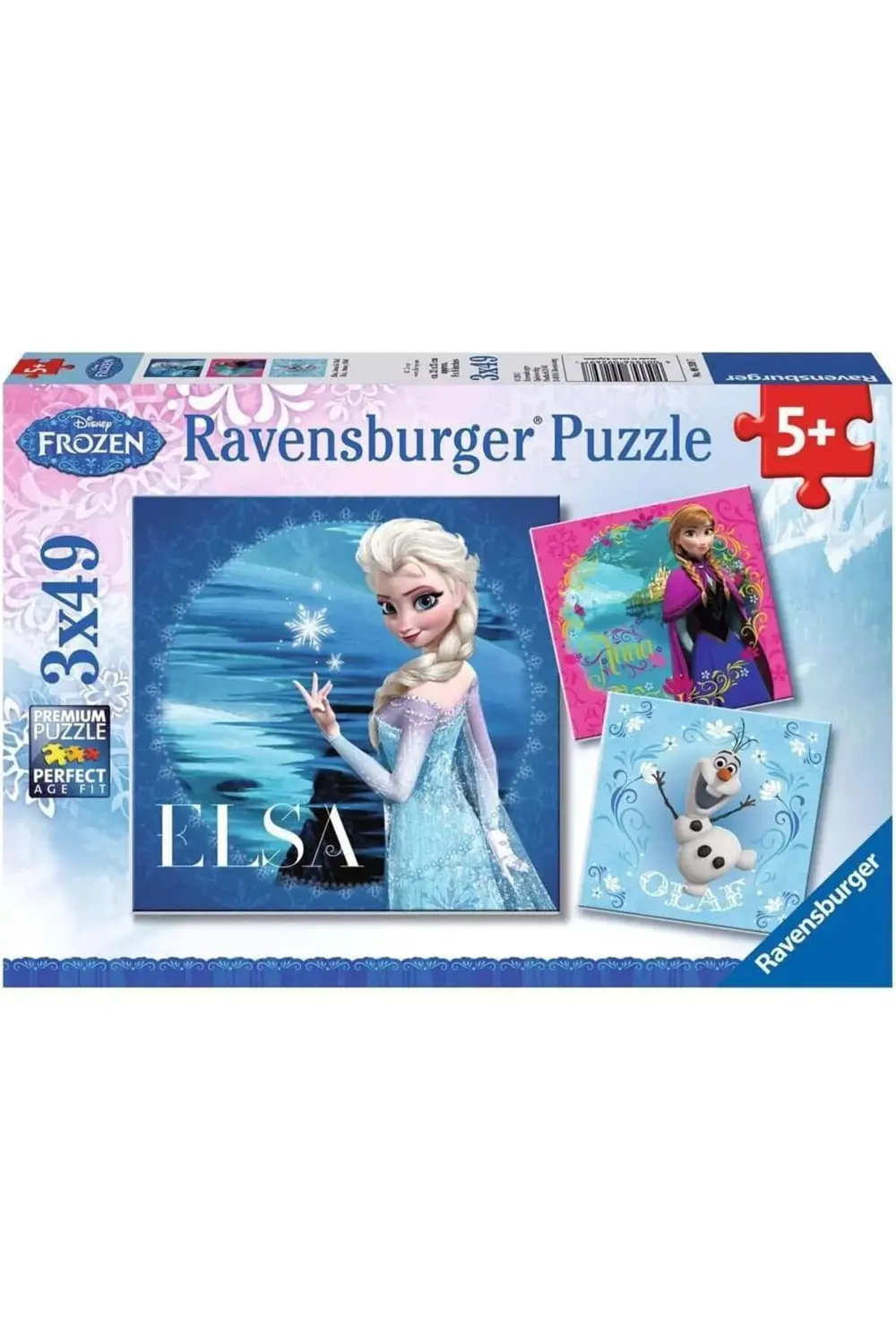 snShop 92697 Frozen 3'lü 49 Parça Yapboz 467437