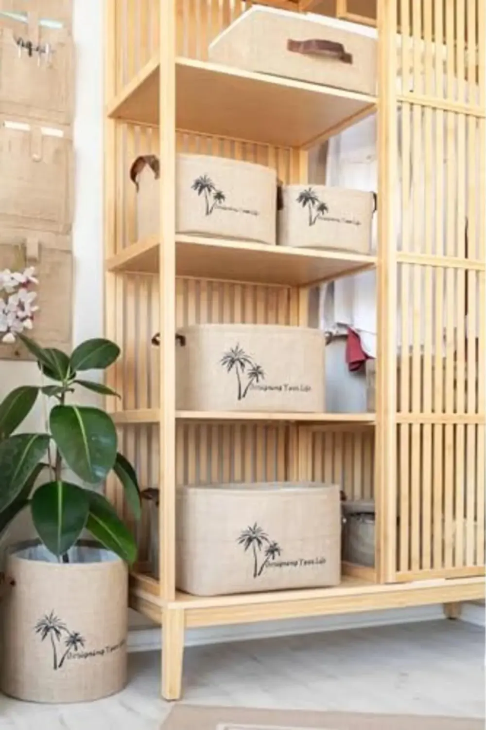 snShop Bee Jüt Dolap İçi Çamaşır Çocuk Odası Oyuncak Düzenleyici