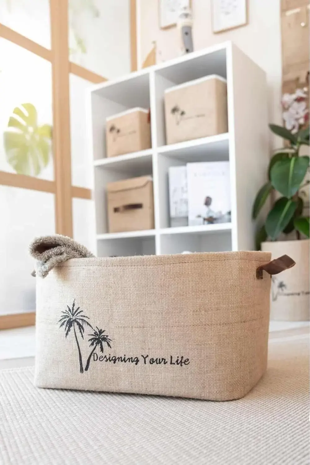 snShop Bee Jüt Dolap İçi Çamaşır Çocuk Odası Oyuncak Düzenleyici