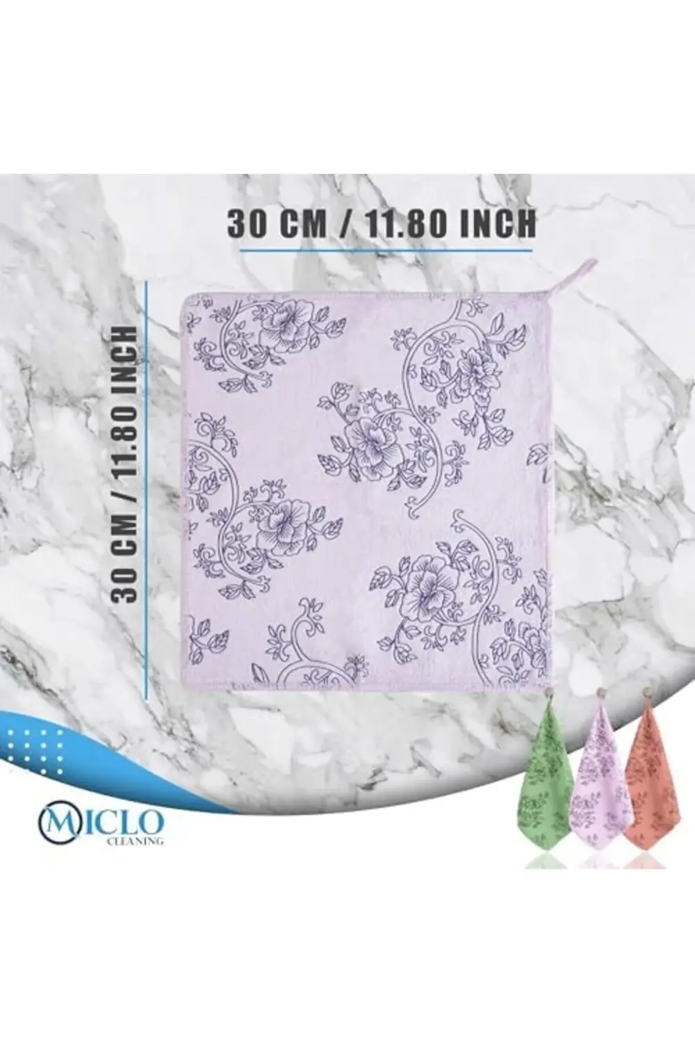 snShop CLEANING | Premium Kalite Desenli Kadife Mutfak Bezi | Lek