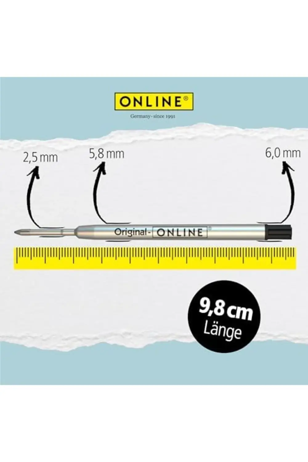 snShop Gel Refill 0,7mm Black 467437