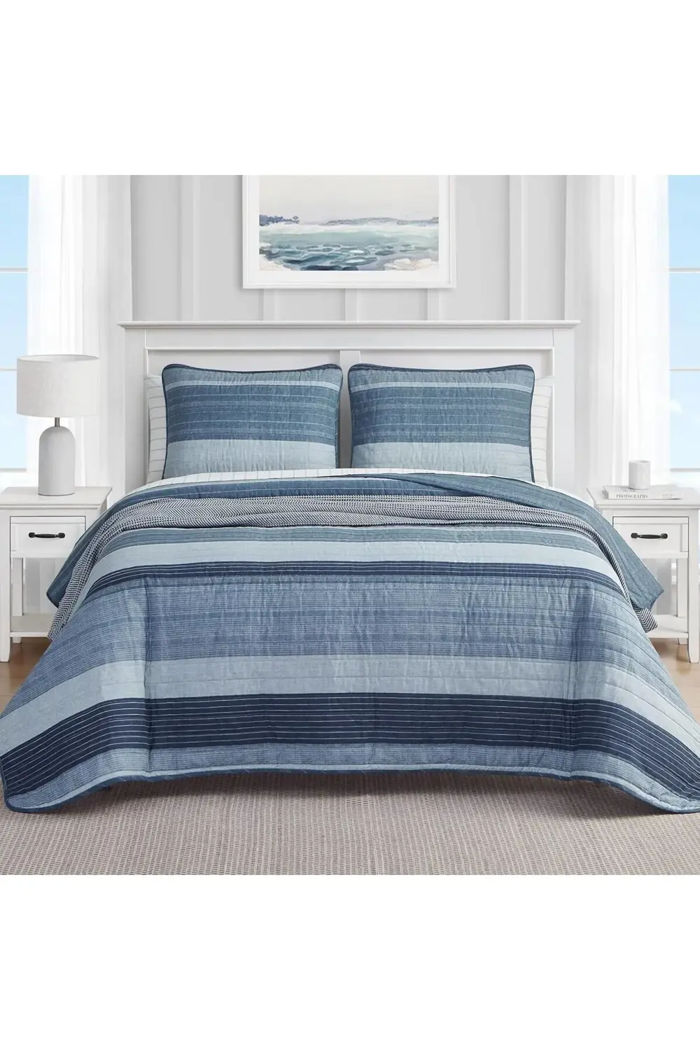 snShop - İkiz Yorgan Seti, Pamuk Ters Çevrilebilir Yatak Seti, Tü