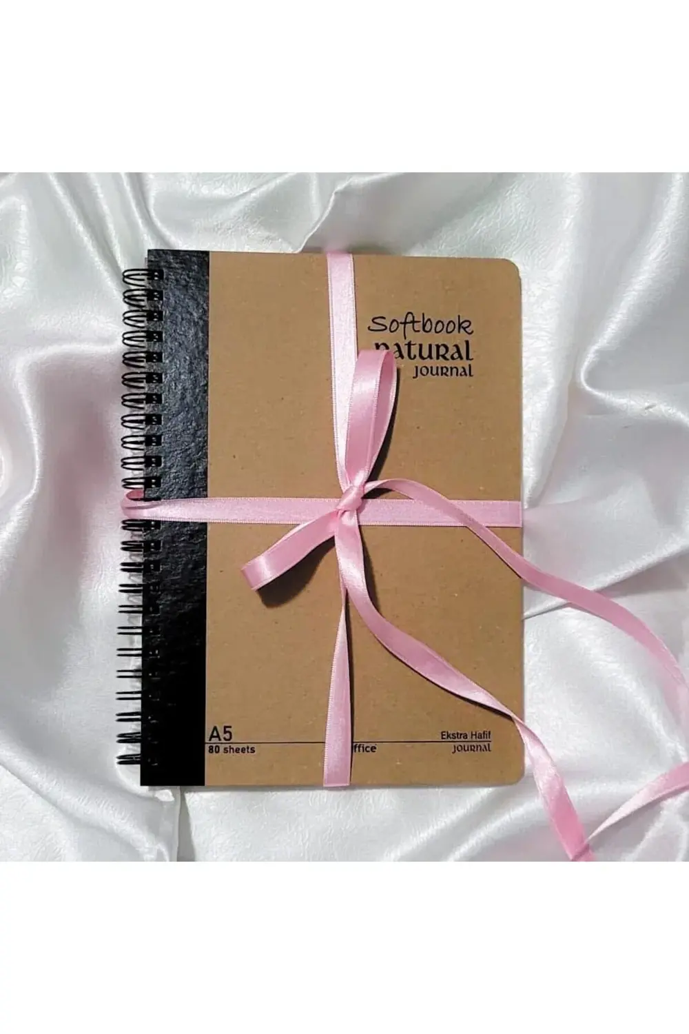 snShop Journal A5 Spiralli Defter – Sert Kapak, 160 Sayfa, KARELİ