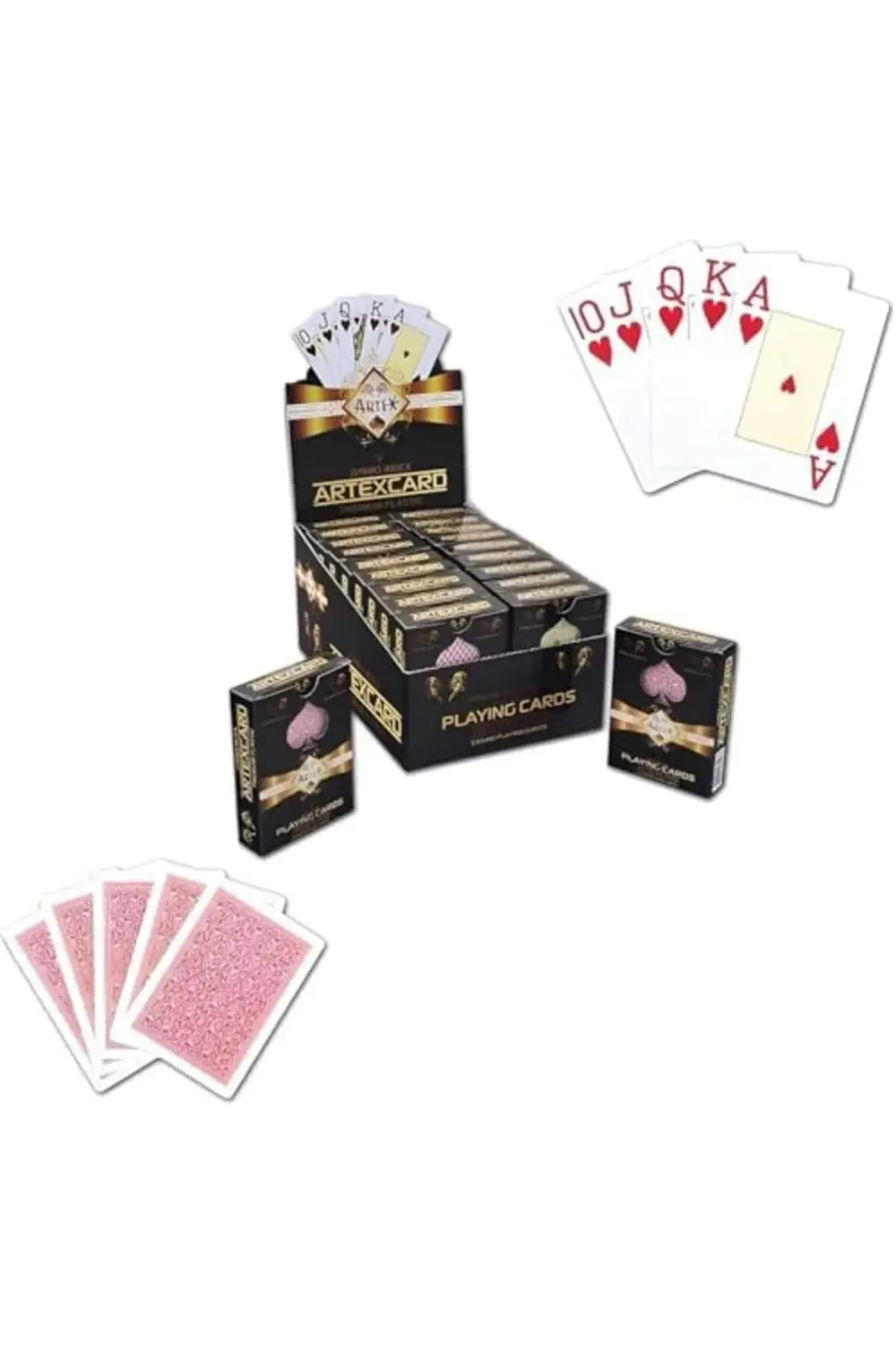 snShop Jumbo Boy Plastik Poker Oyun Kağıdı (Casino Playing Cards)