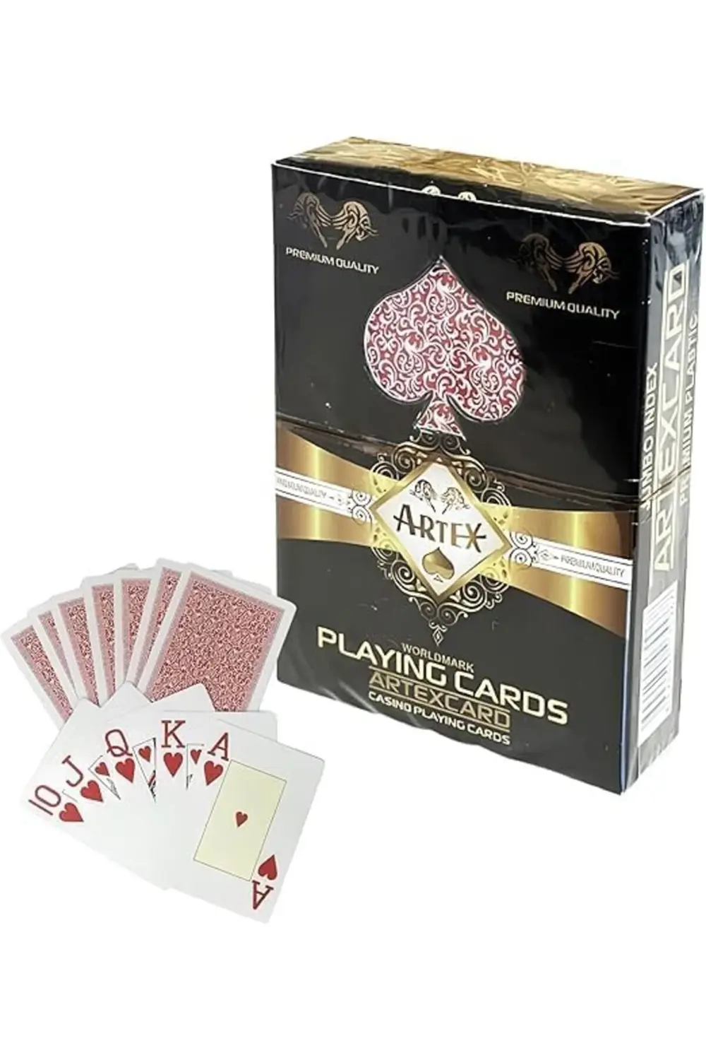 snShop Jumbo Boy Plastik Poker Oyun Kağıdı (Casino Playing Cards)