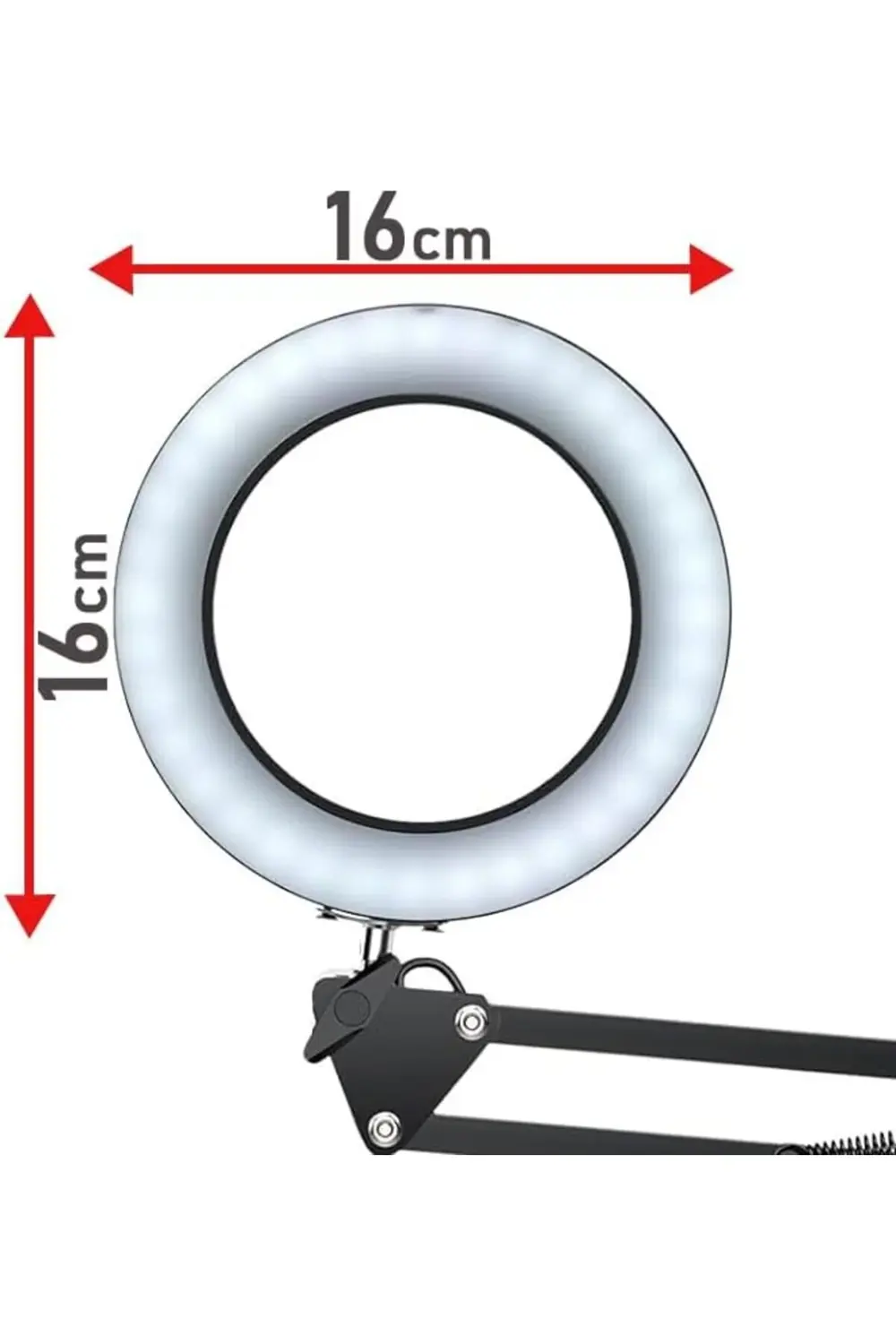 snShop Kıskaçlı Yuvarlak Işık 6.3 inç (16cm) Stüdyo Halka Işık ve Fiyatı, Yorumları ve Özellikleri