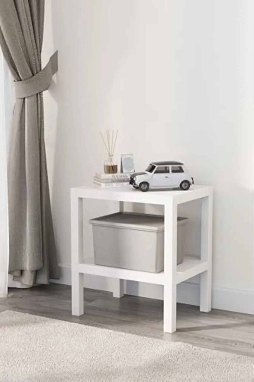 snShop Life 2 Katlı Plastik Beyaz Banyo Mutfak Rafı MIT1054 46743