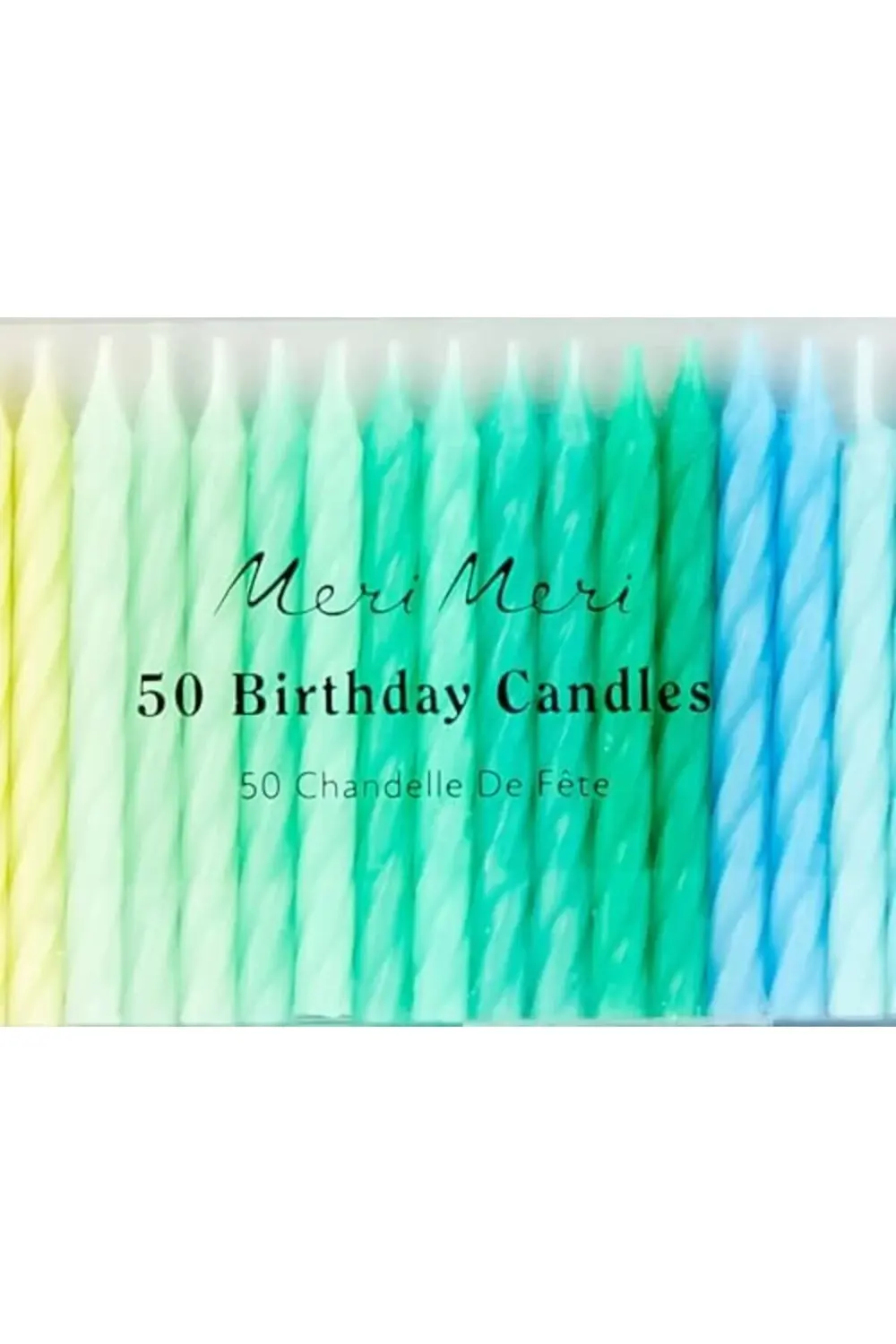 snShop Meri - Rainbow Twisted Mini Candles - Gökkuşağı Renk Kıvrı