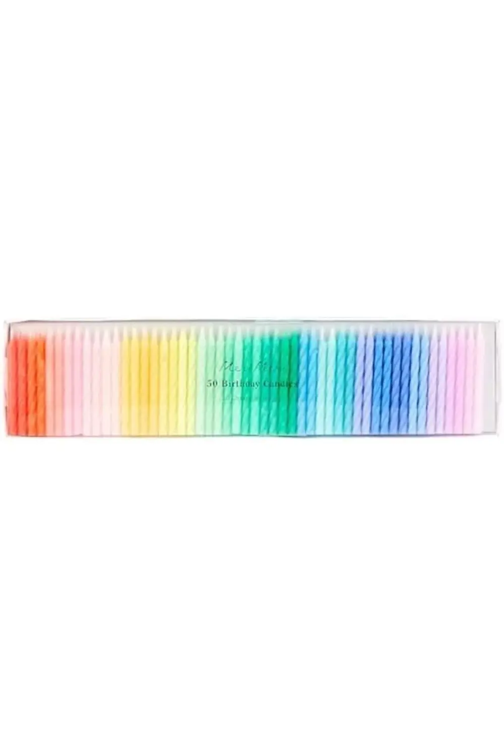 snShop Meri - Rainbow Twisted Mini Candles - Gökkuşağı Renk Kıvrı