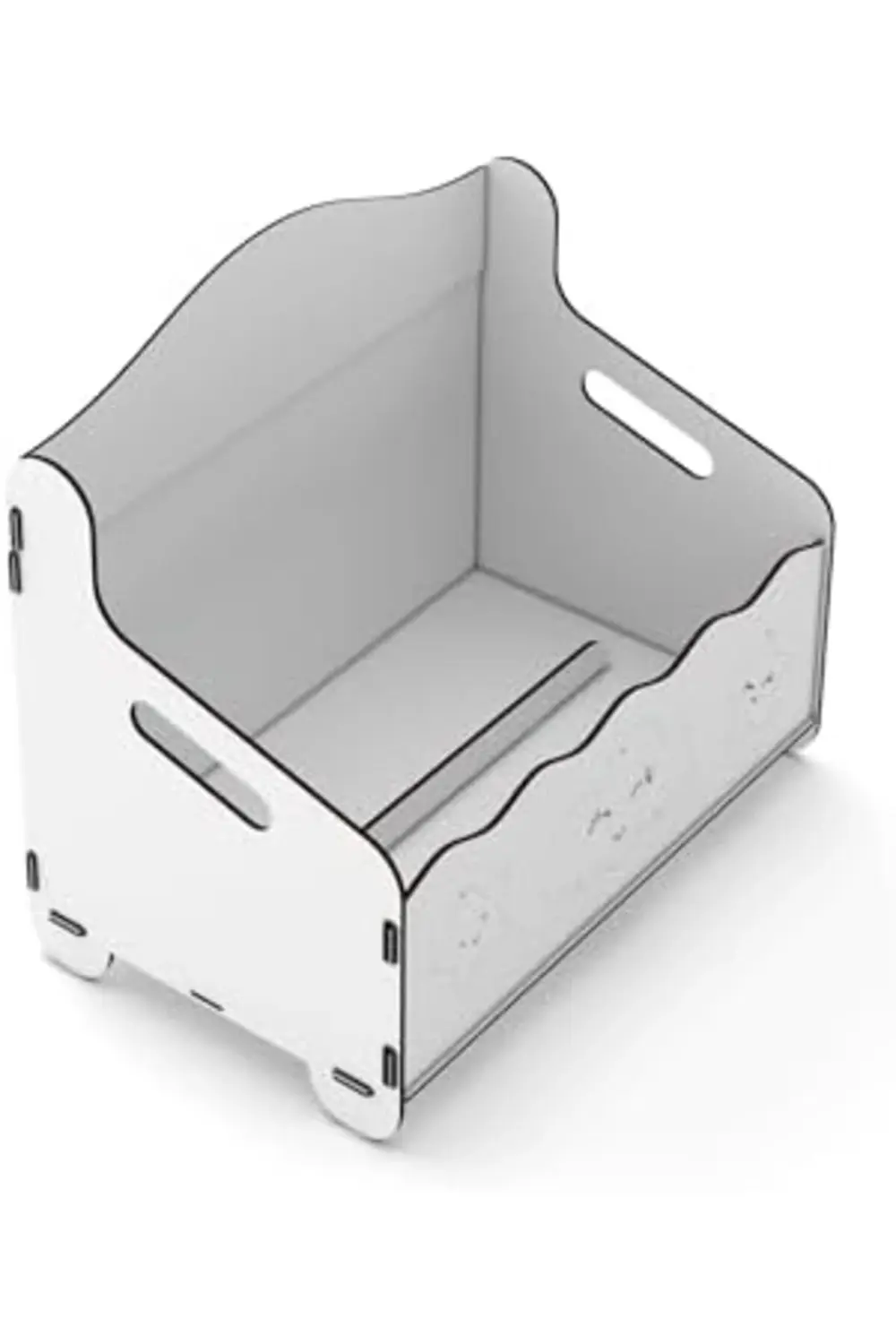 snShop Monte Montessori Bank Kitaplık Dergilik Çocuk Odası Ahşap