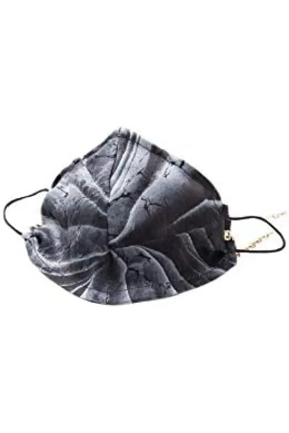 snShop of Silk % 100 İpek Mavi Mermer Zincir Detaylı Ağız Maskesi