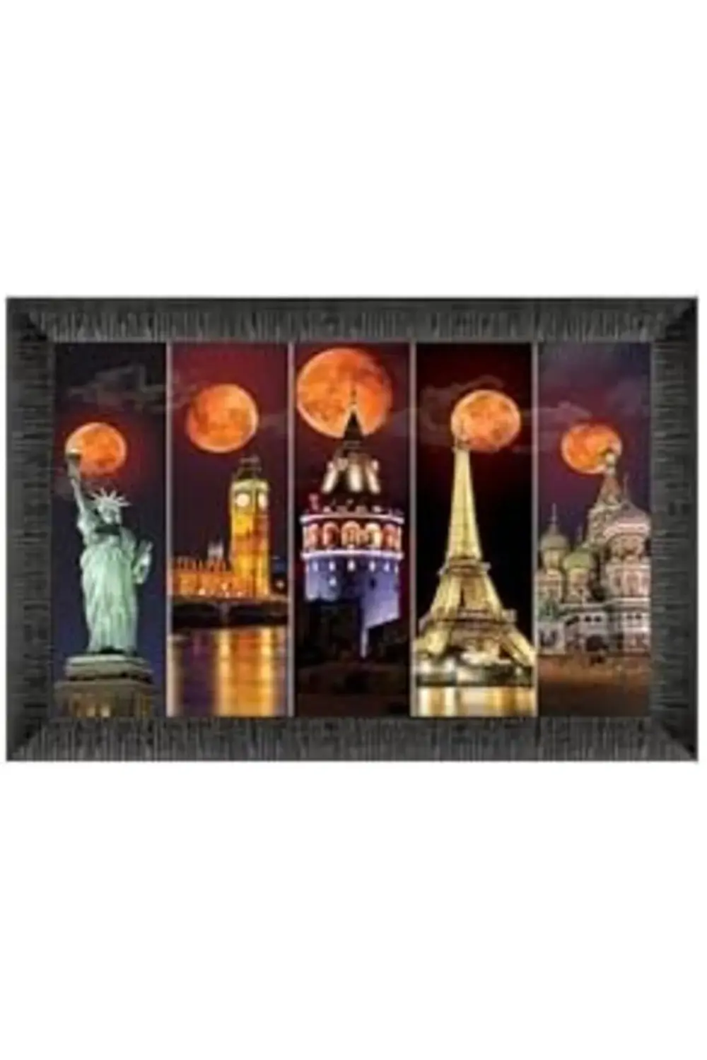 snShop Puzzle Kanlı Ay 1000 Parça Çerçeveli Puzzle 467437