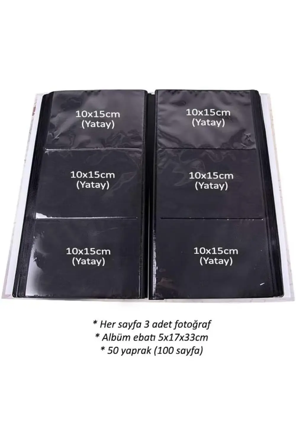 snShop Rs307 Fotoğraf Albümü 10x15cm 300 Fotoğraf Kapasiteli Çiçe