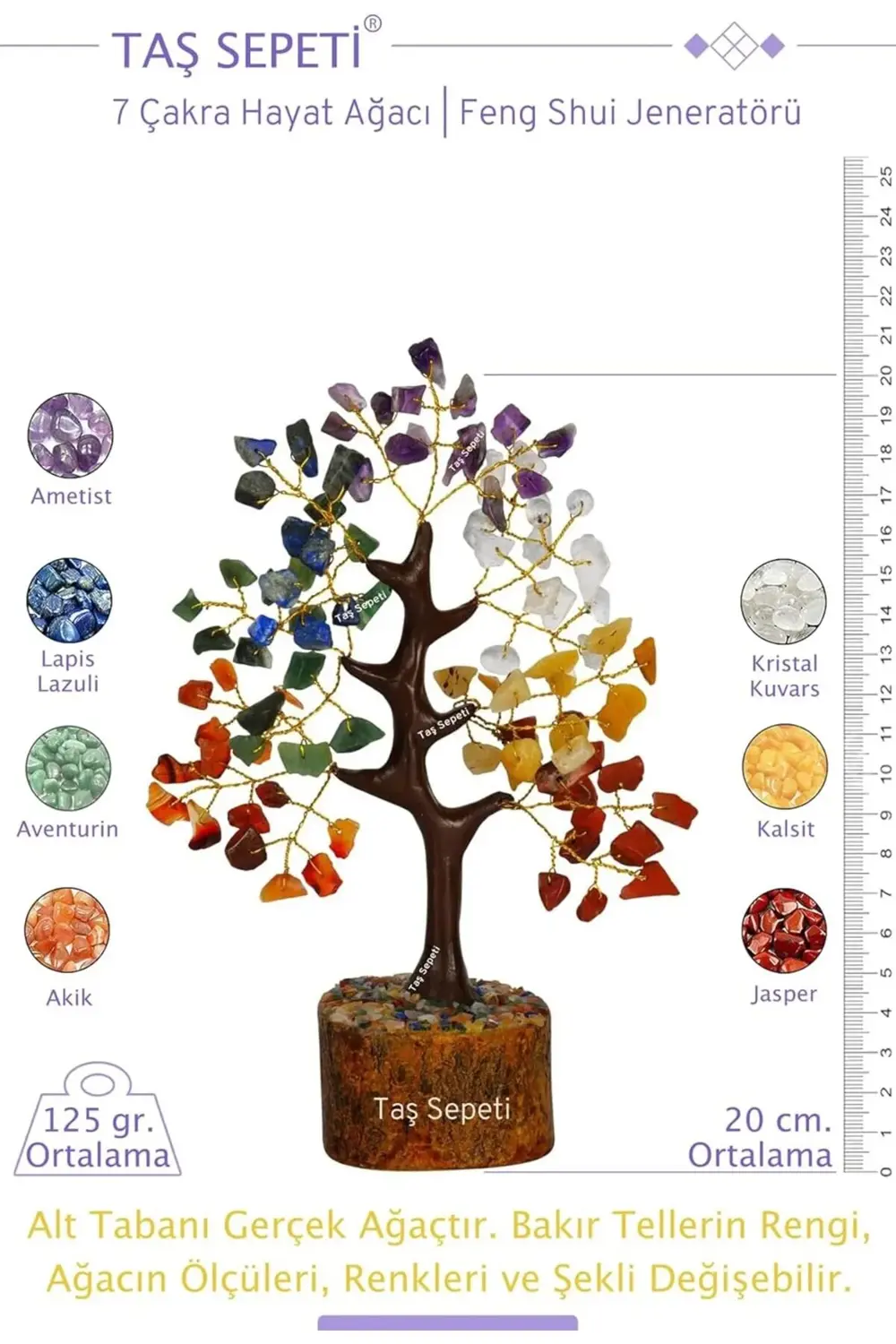snShop Sepeti 7 Çakra Hayat Ağacı Feng Shui Ağacı Pozitif Enerji