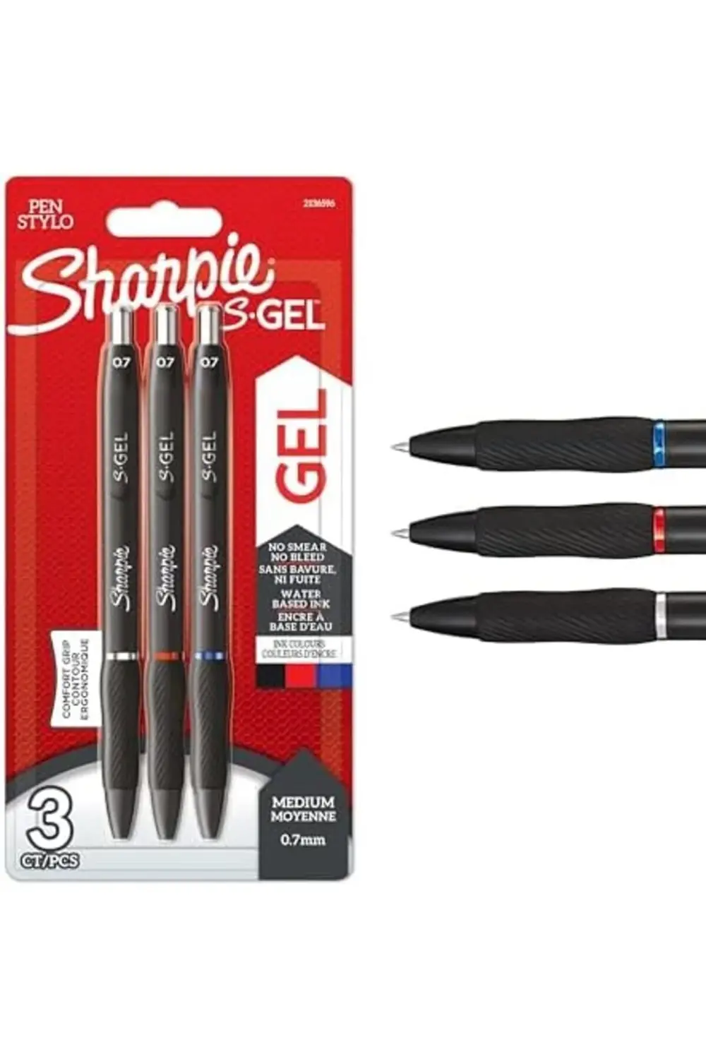snShop Sharpie S Gel Jel Mürekkepli Kalem, 0.7 Mm, Siyah, Mavi, K