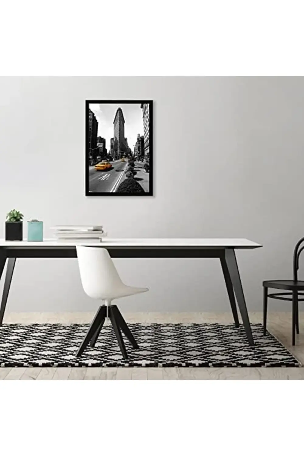 snShop Siyah 11x17 Resim Çerçevesi - Parlak Pleksiglaslı İnce Bor