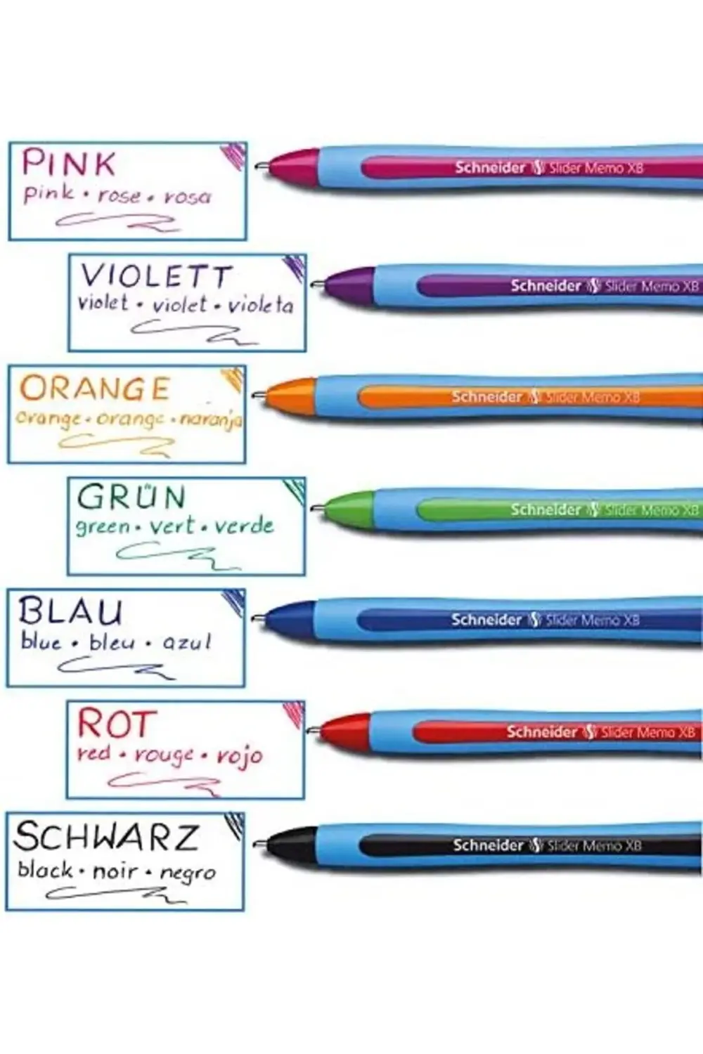 snShop Slider Memo XB Tükenmez Kalem (Kapaklı, Çizgi Kalınlığı: X