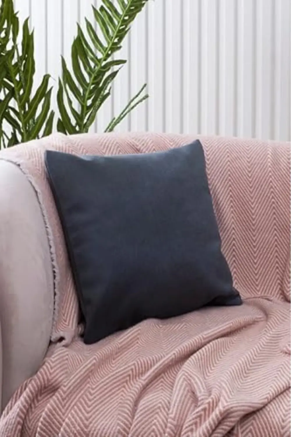 snShop Süet Dokulu Mermer Damar Desenli Petrol Rengi Kırlent Kılı