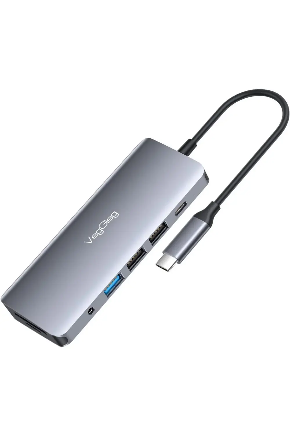 snShop Type-C to HDMI VGA Ethernet AUX 1*USB 3.0 2*USB PD100W TF