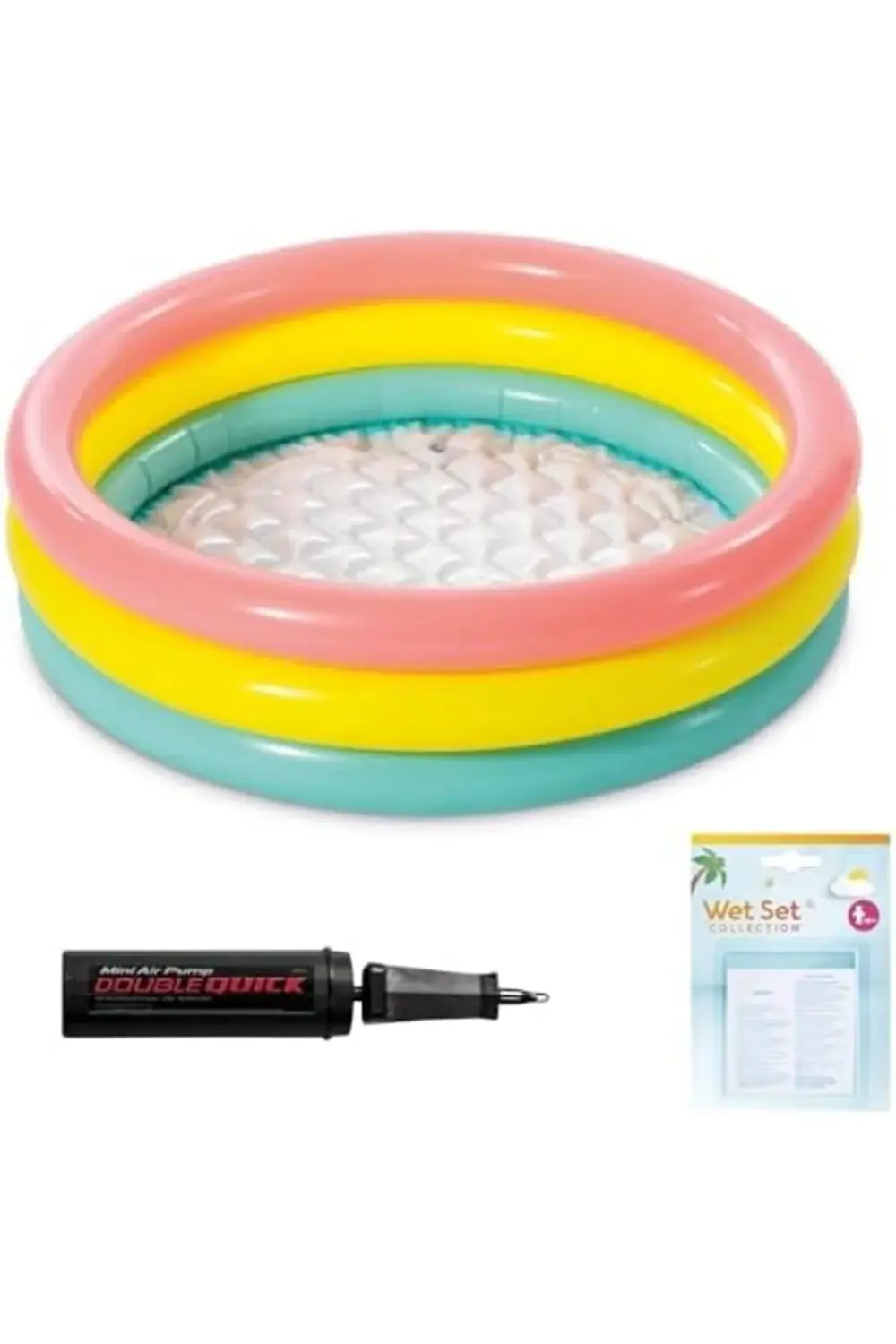 snShop Yumuşak Tabanlı Renkli 3 Boğumlu Baby Pool Çocuk Bebek Hav