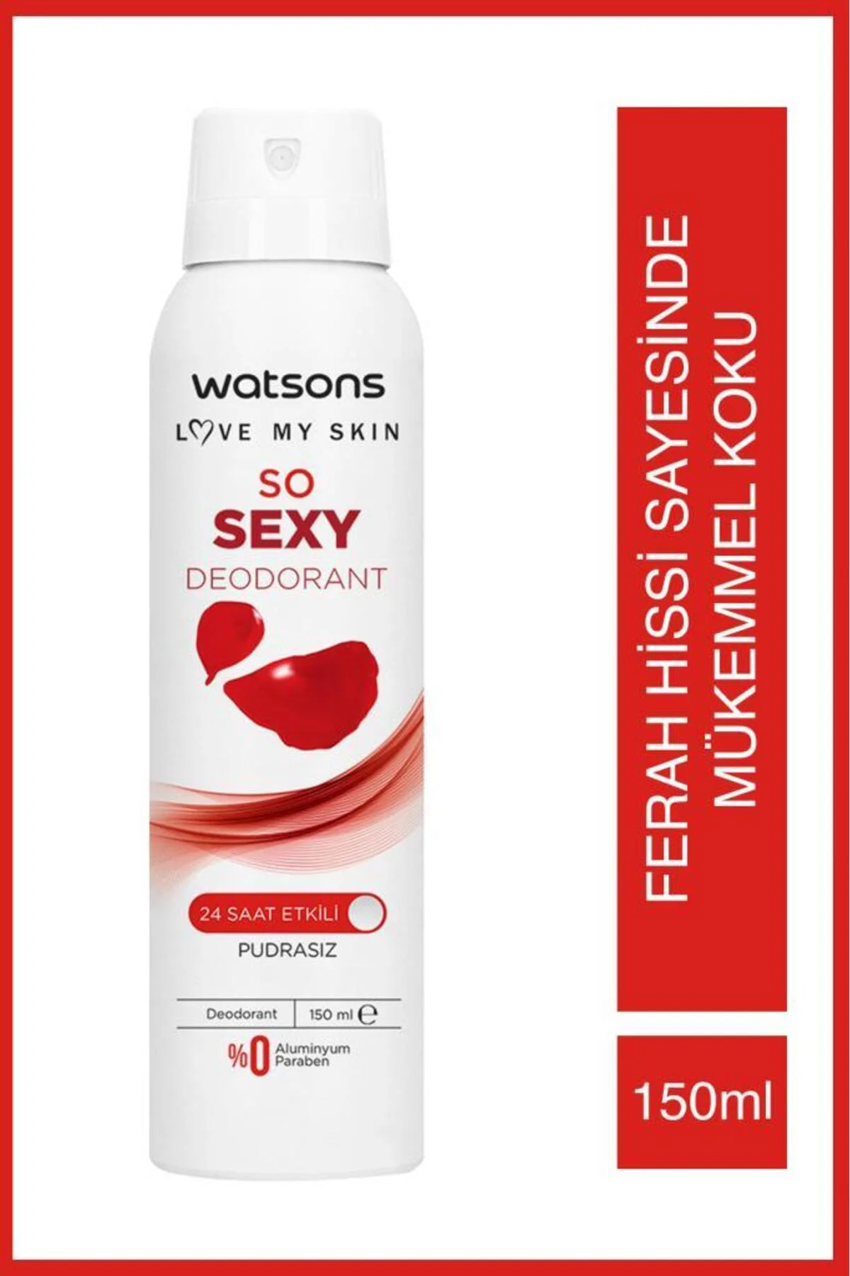 So Sexy Deodorant 24 Saat Etkili Pudrasız Sprey 150 Ml X2 Adet