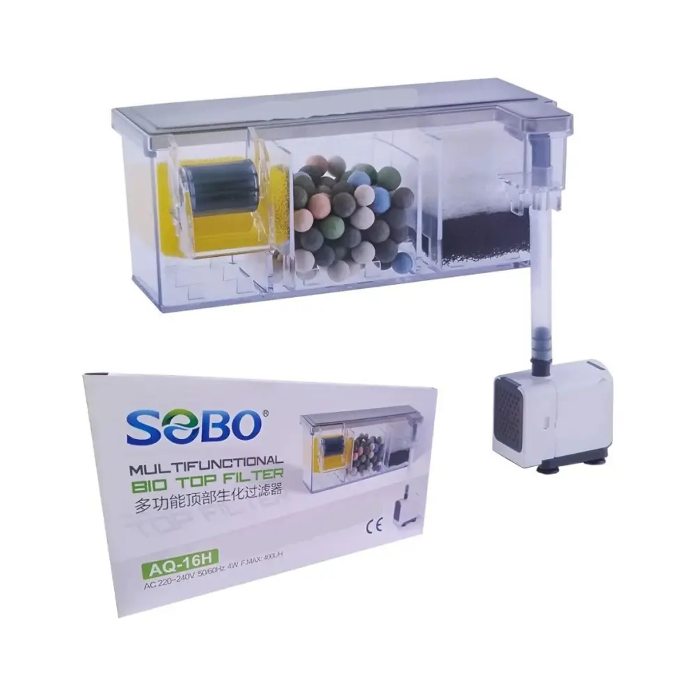 Sobo Akvaryum Aq-16h Sobo Bio Tepe Filtre 4w-400l/h