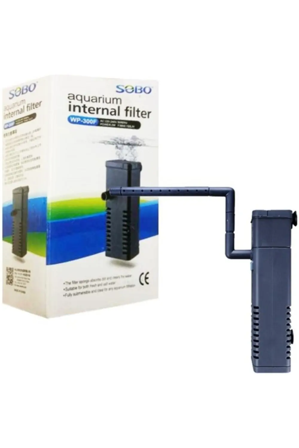 Sobo Akvaryum İç Filtre WP-300F 2W. 150Lt/Saat
