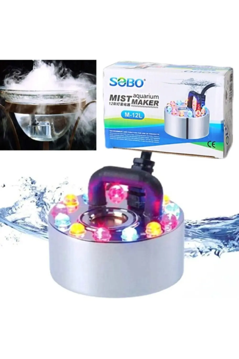 Sobo Akvaryum M-12l Işıklı Sis Makinası