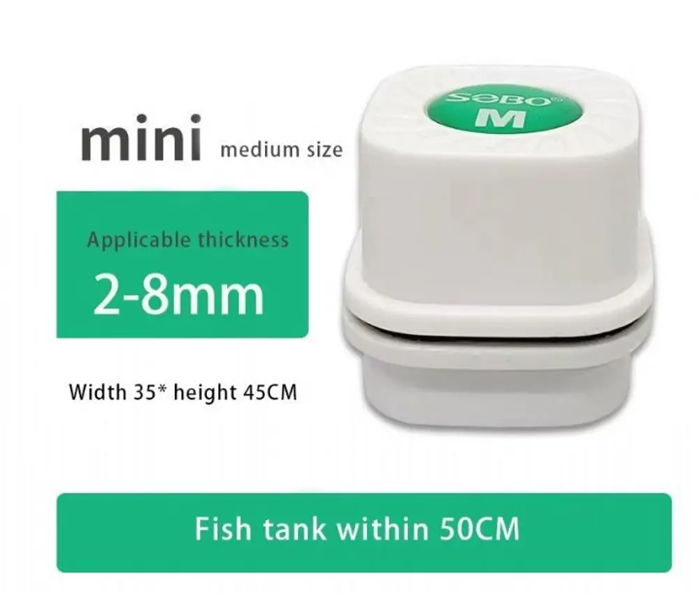 Sobo Mini Akvaryum Cam Sileceği Mıknatıslı M Boy
