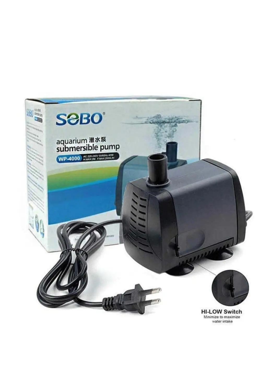 Sobo Samp Motoru WP-4000 40W. 2000LT/SAAT