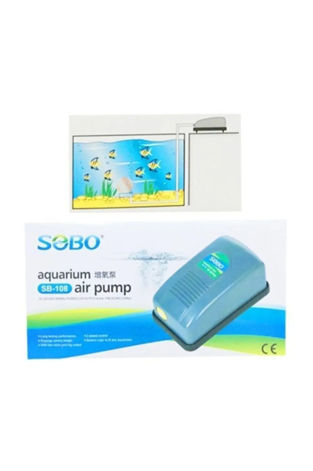 Sobo SB-108 Hava Motoru Tek Çıkış 2.5W 3L/Min