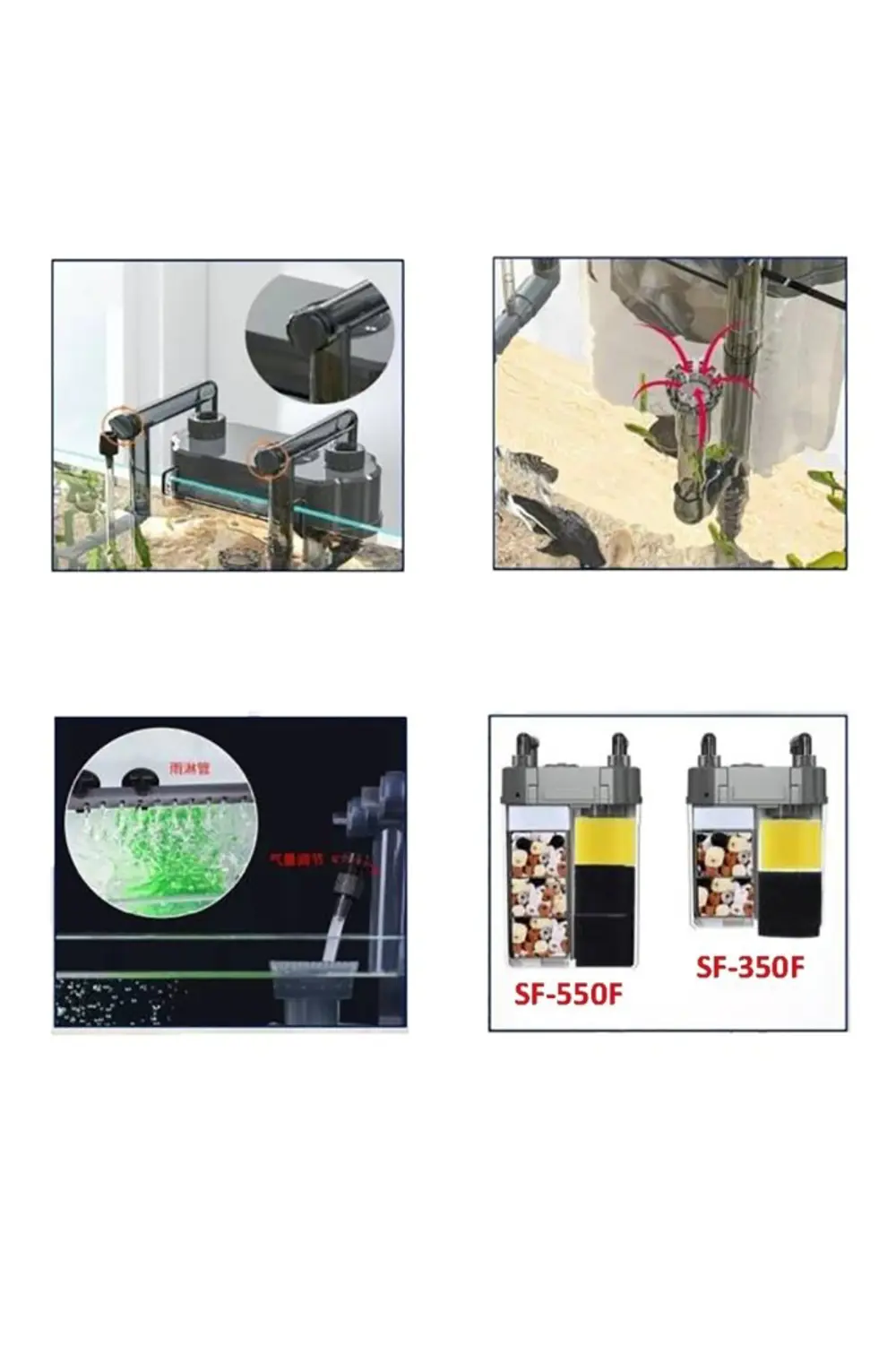 Sobo SF-550F Askı Dış Filtre 8.6W-500L/H