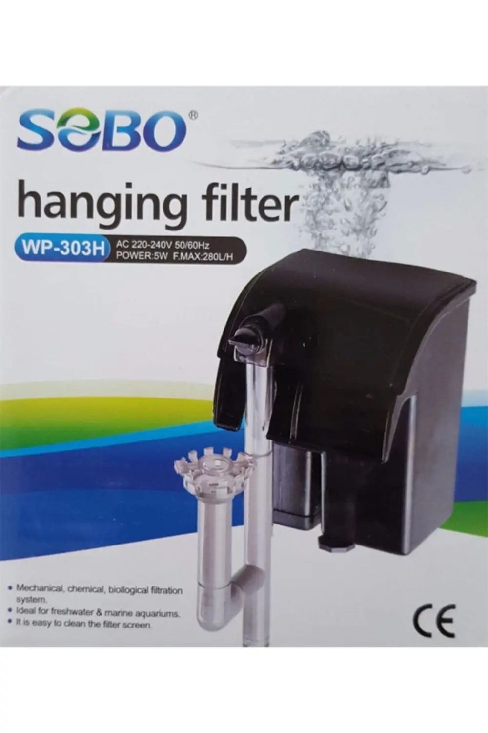 Sobo WP-303H Şelale Filtre 280 L/H