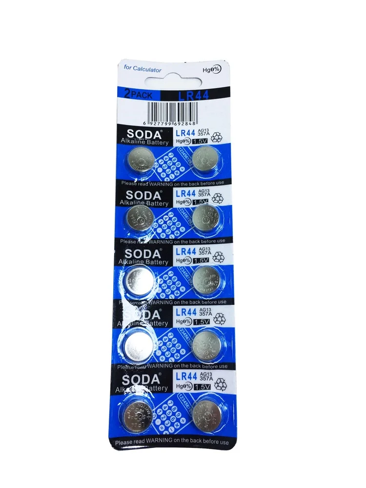 Soda Ag13 Lr44/357 Alkalin 10'lu Düğme Pil Soda Ag13 Lr44/357 Alkalin 10'lu Düğme Pil