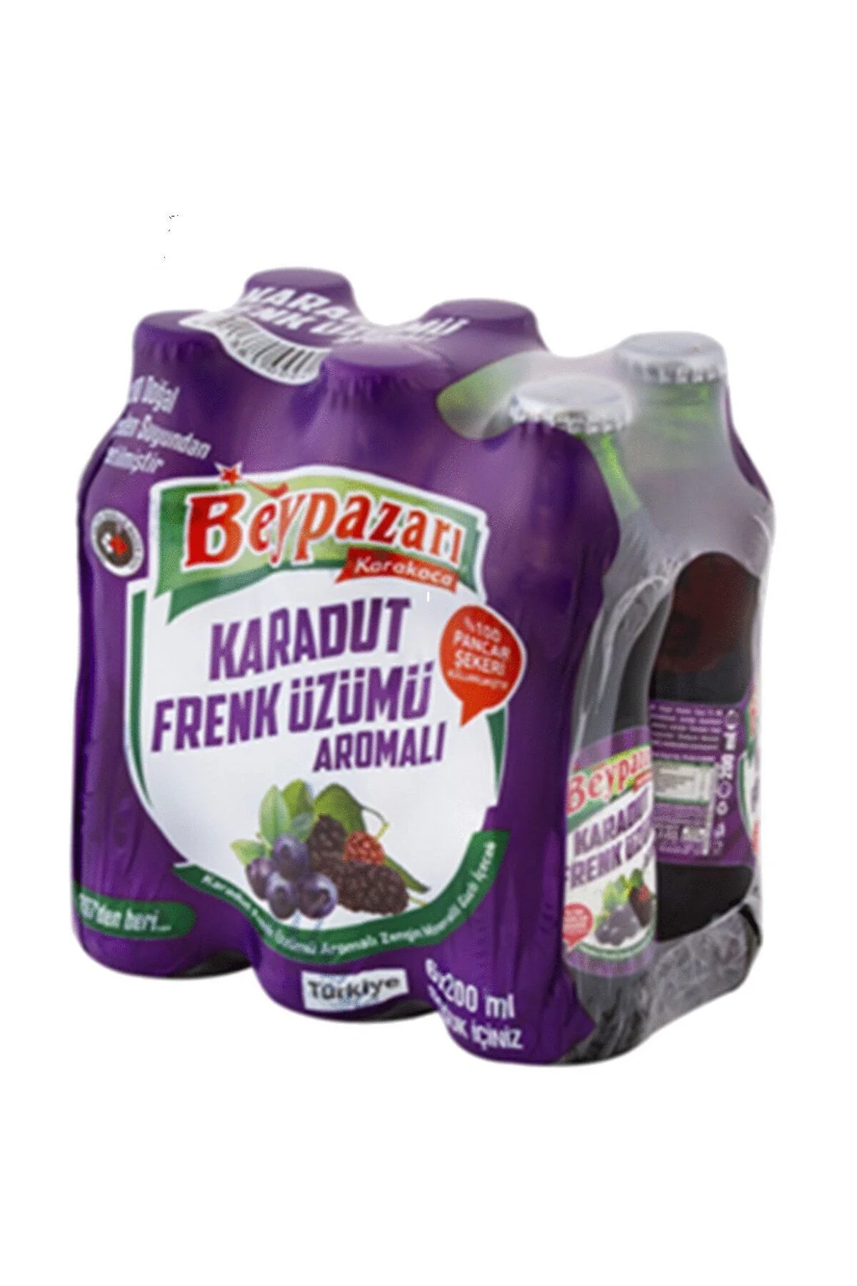 Soda Karadut&Frenk Üzüm Aromalı 200 ml 6'lı
