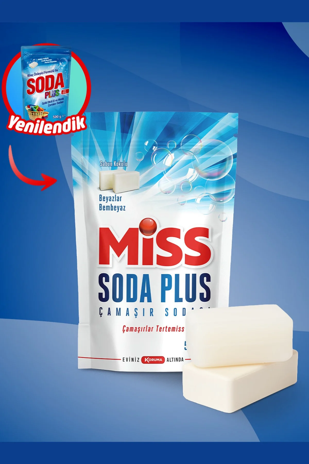 Soda Plus Çamaşır Sodası Beyaz Sabun Kokulu 500 gr