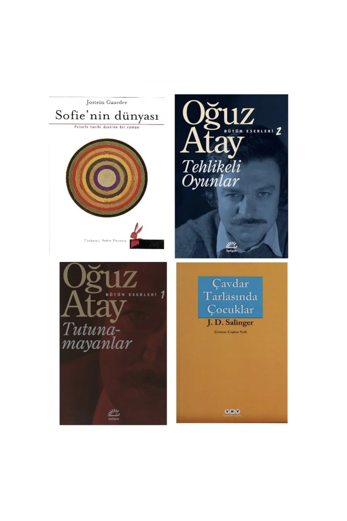 SOFIE NIN DUNYASI + TEHLIKELI OYUNLAR + TUTUNAMAYANLAR + CAVDAR TARLASINDA COCUKLAR =4 SET