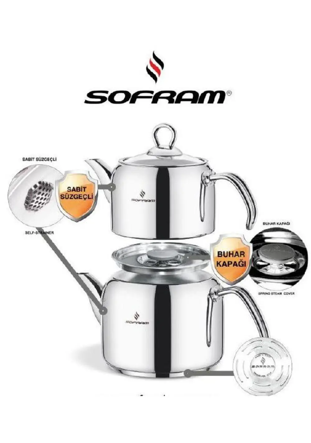 Sofram Soft Mini Boy Çaydanlık 140 Mini Size