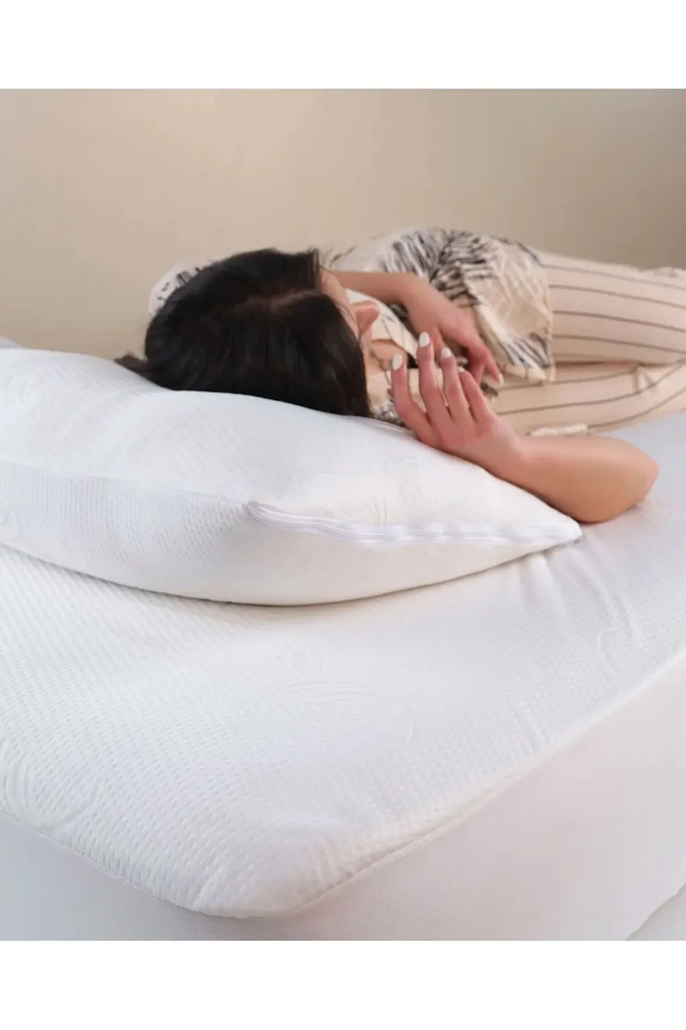 Soft 3d Çiçek Desenli Su Sıvı Geçirmez Alez Tek-Çift Kişilik-Batt