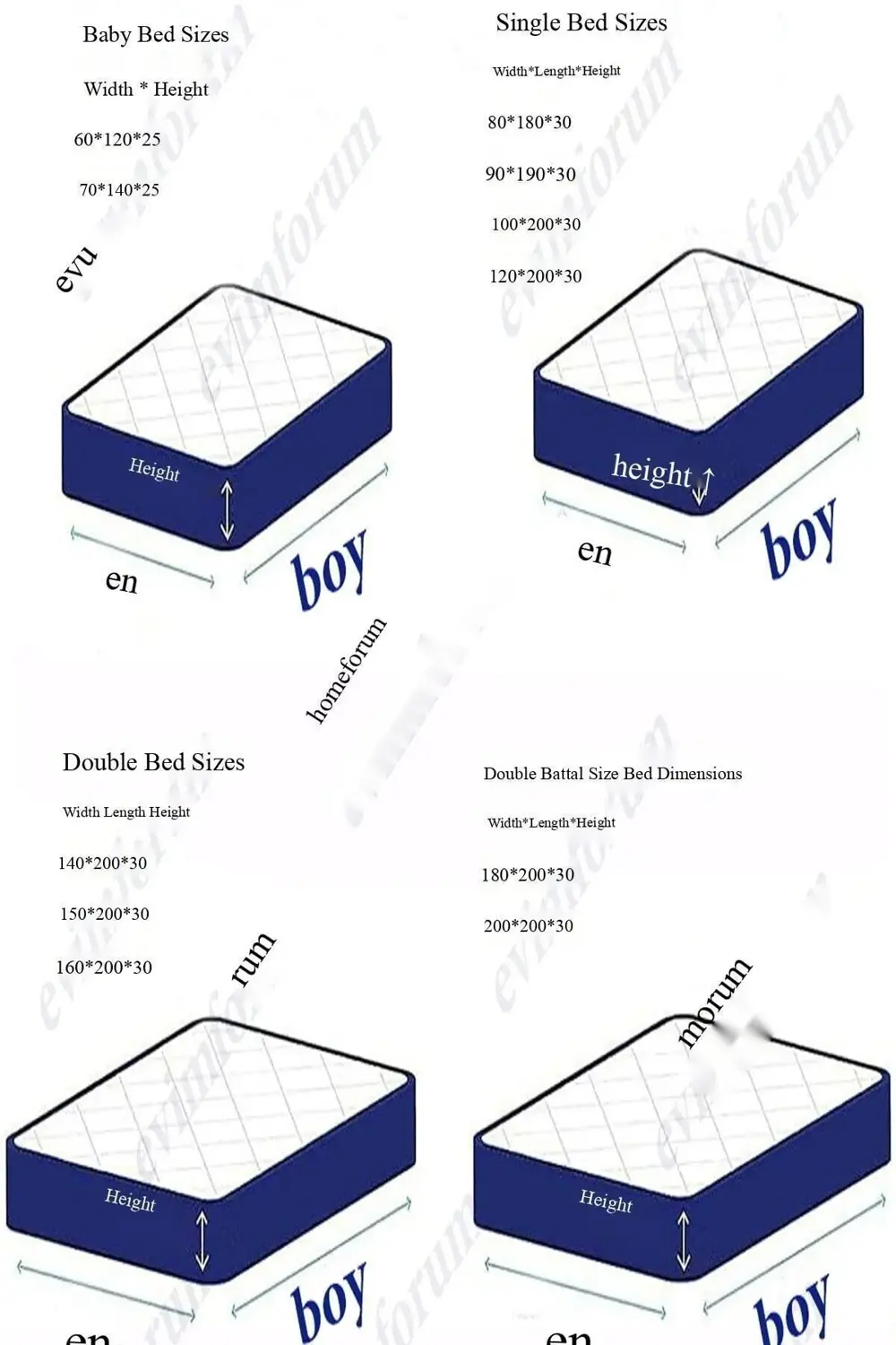 Soft 3d Çiçek Desenli Su Sıvı Geçirmez Alez Tek-Çift Kişilik-Batt