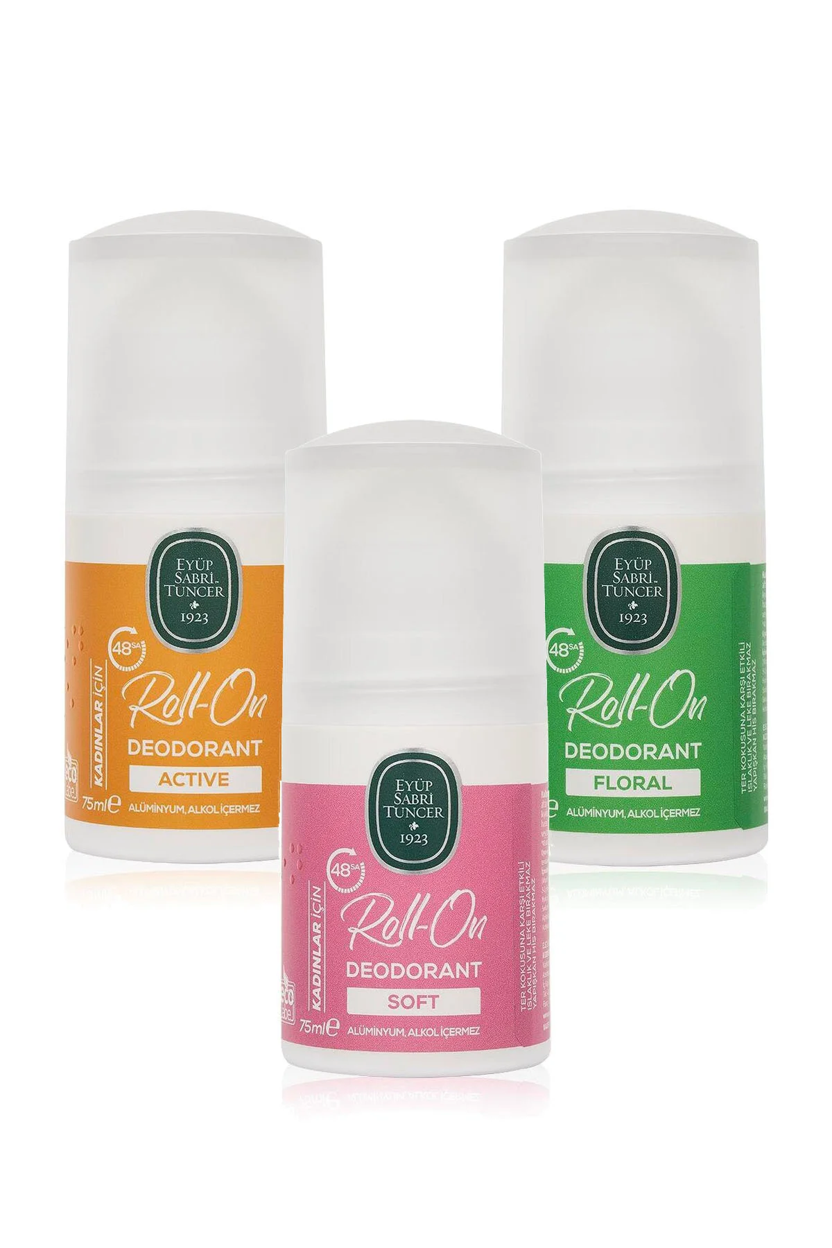 Soft Active Floral Kadın Roll On Deodorant 3x75 ml Soft Active Floral Kadın Roll On Deodorant 3x75 ml