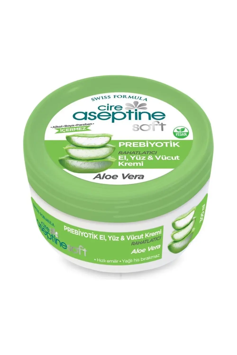 Soft Aloe Vera Prebiyotik Nemlendirici Bakım Kremi 300 ml