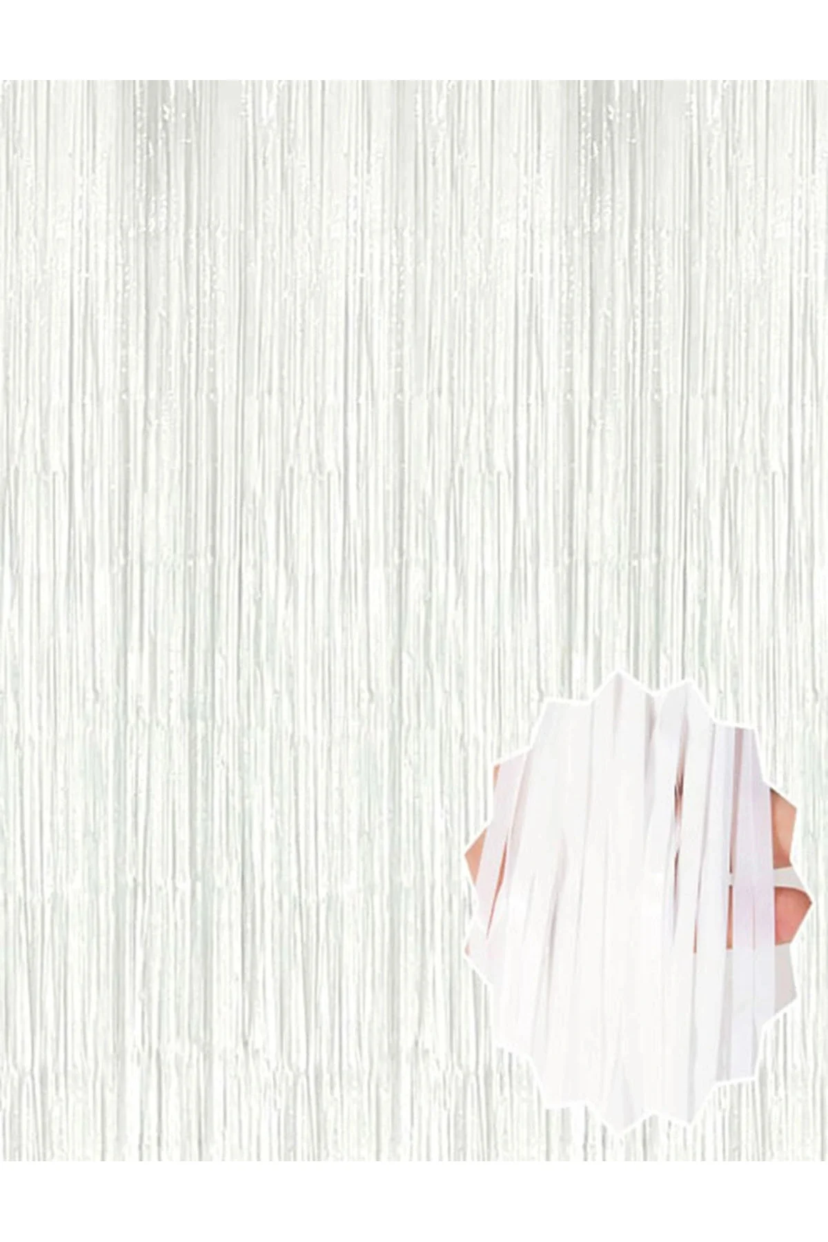 Soft Beyaz Renk Duvar Ve Kapı Perdesi İthal 100x200 Cm