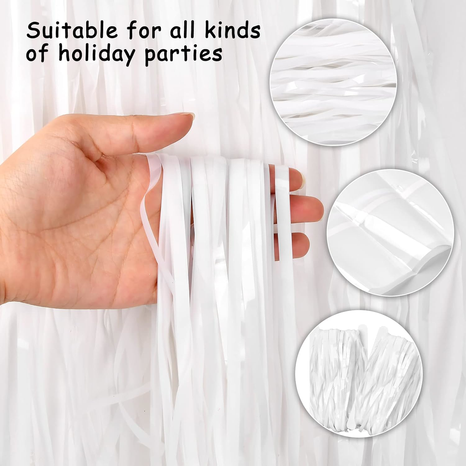 Soft Beyaz Renk Duvar ve Kapı Perdesi İthal 100x200 cm