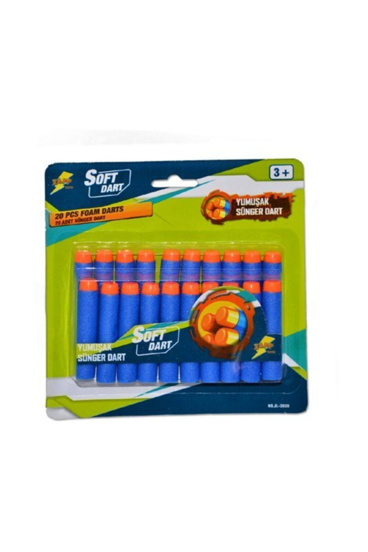 Soft Dart Yumuşak Sünger Yedek 20li Mermi Paket